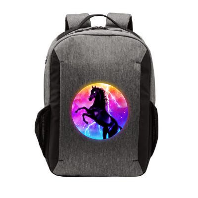 Colorful Retro 80's Eighties Lightning Galaxy Horse Vector Backpack