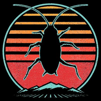 Cockroach Retro 80s Style Pest Control Exterminator Gift T-Shirt