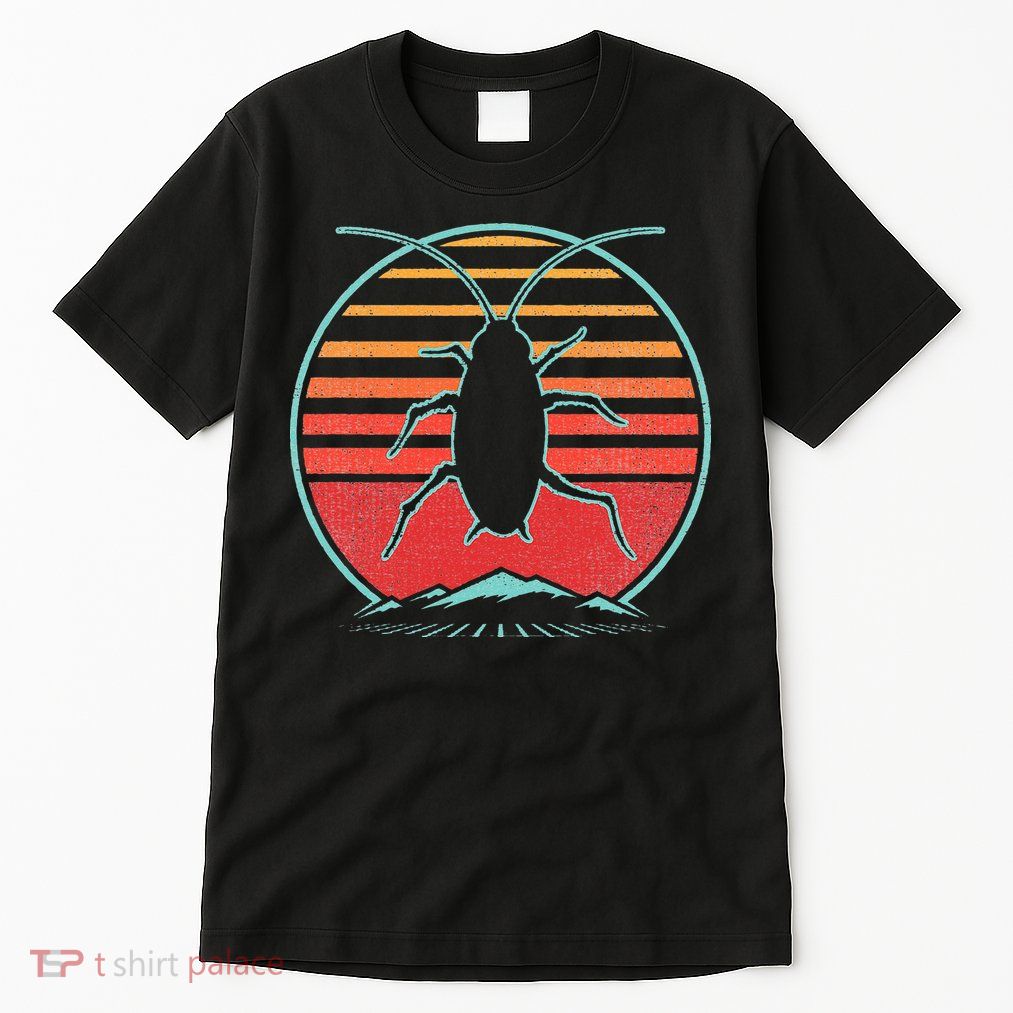 Cockroach Retro 80s Style Pest Control Exterminator Gift Tall T-Shirt