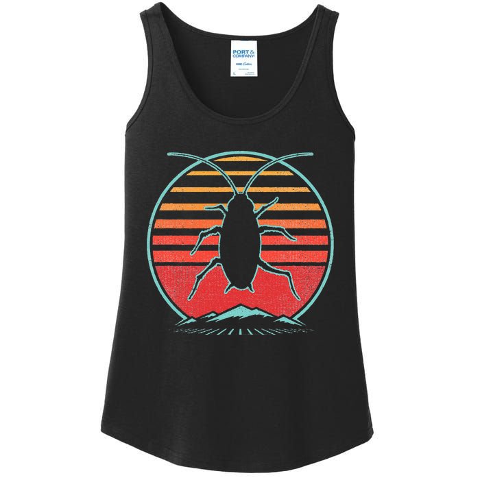 Cockroach Retro 80s Style Pest Control Exterminator Gift Ladies Essential Tank