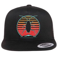 Cockroach Retro 80s Style Pest Control Exterminator Gift Flat Bill Trucker Hat
