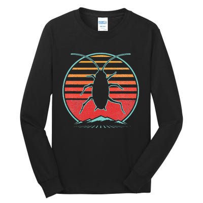 Cockroach Retro 80s Style Pest Control Exterminator Gift Tall Long Sleeve T-Shirt