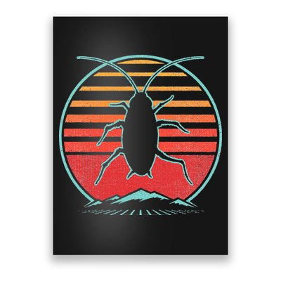Cockroach Retro 80s Style Pest Control Exterminator Gift Poster