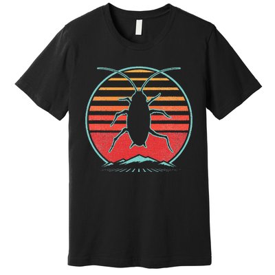 Cockroach Retro 80s Style Pest Control Exterminator Gift Premium T-Shirt