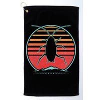 Cockroach Retro 80s Style Pest Control Exterminator Gift Golf Towel