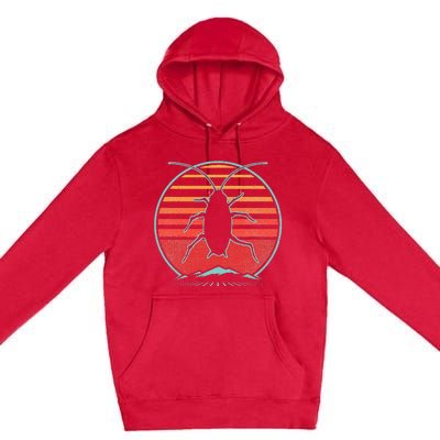 Cockroach Retro 80s Style Pest Control Exterminator Gift Premium Pullover Hoodie