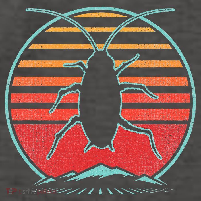Cockroach Retro 80s Style Pest Control Exterminator Gift Vector Backpack