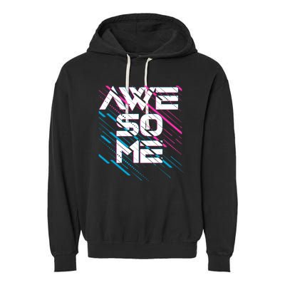 Cool Retro 80's Eighties Pattern Awesome Garment-Dyed Fleece Hoodie