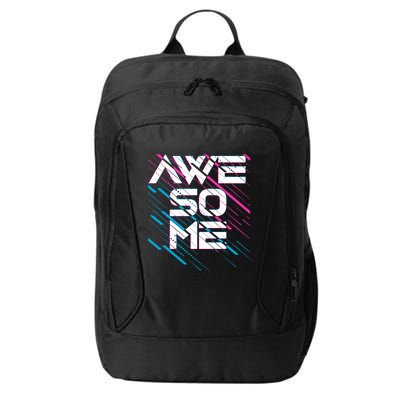 Cool Retro 80's Eighties Pattern Awesome City Backpack
