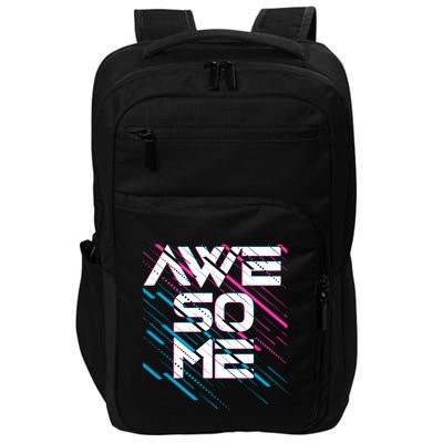 Cool Retro 80's Eighties Pattern Awesome Impact Tech Backpack