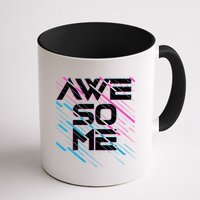 Cool Retro 80's Eighties Pattern Awesome Mug
