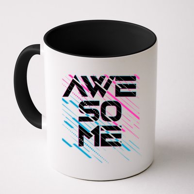 Cool Retro 80's Eighties Pattern Awesome Mug