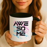 Cool Retro 80's Eighties Pattern Awesome Mug