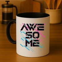 Cool Retro 80's Eighties Pattern Awesome Mug