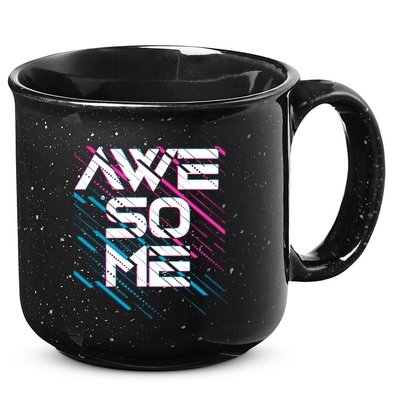 Cool Retro 80's Eighties Pattern Awesome 15oz Campfire Ceramic Mug