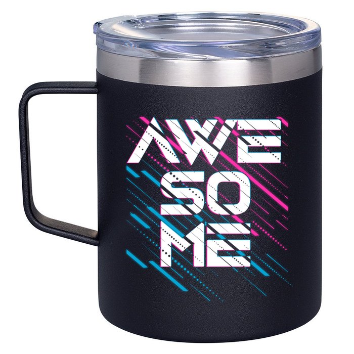 Cool Retro 80's Eighties Pattern Awesome 12oz Stainless Steel Coffee Mug