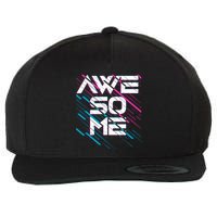 Cool Retro 80's Eighties Pattern Awesome Wool Snapback Cap