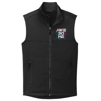 Cool Retro 80's Eighties Pattern Awesome Collective Smooth Fleece Vest