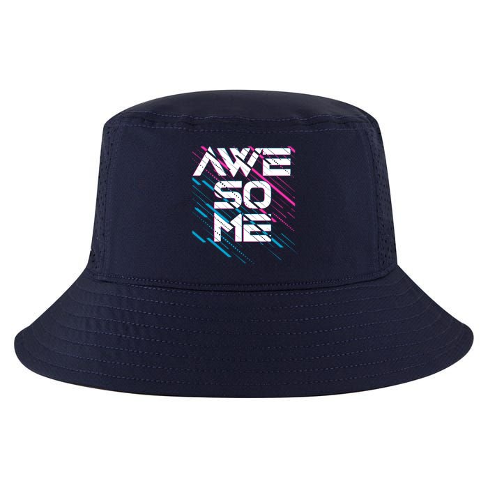 Cool Retro 80's Eighties Pattern Awesome Cool Comfort Performance Bucket Hat