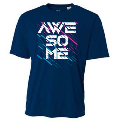 Cool Retro 80's Eighties Pattern Awesome Cooling Performance Crew T-Shirt