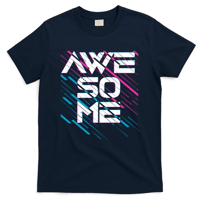 Cool Retro 80's Eighties Pattern Awesome T-Shirt