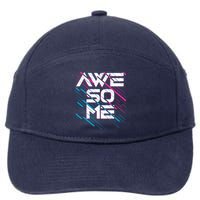 Cool Retro 80's Eighties Pattern Awesome 7-Panel Snapback Hat