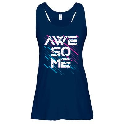 Cool Retro 80's Eighties Pattern Awesome Ladies Essential Flowy Tank
