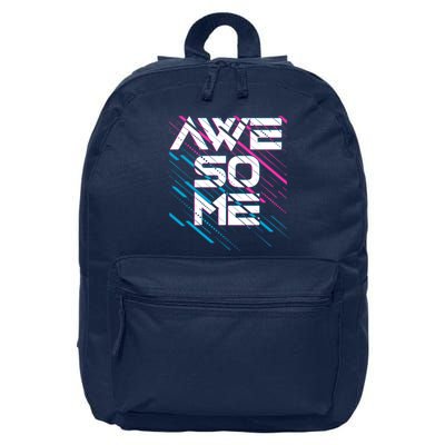 Cool Retro 80's Eighties Pattern Awesome 16 in Basic Backpack
