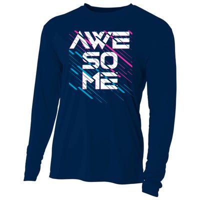 Cool Retro 80's Eighties Pattern Awesome Cooling Performance Long Sleeve Crew