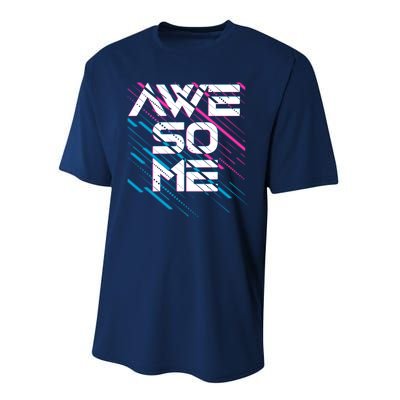 Cool Retro 80's Eighties Pattern Awesome Performance Sprint T-Shirt