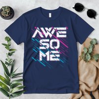 Cool Retro 80's Eighties Pattern Awesome Premium T-Shirt