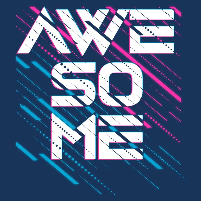 Cool Retro 80's Eighties Pattern Awesome Premium T-Shirt