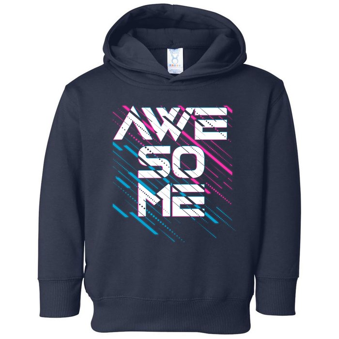 Cool Retro 80's Eighties Pattern Awesome Toddler Hoodie