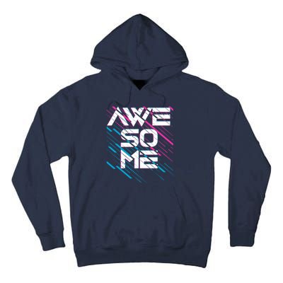 Cool Retro 80's Eighties Pattern Awesome Tall Hoodie