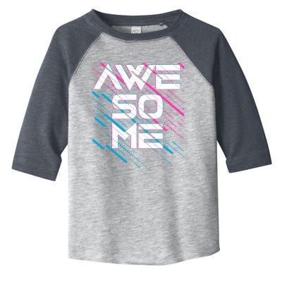 Cool Retro 80's Eighties Pattern Awesome Toddler Fine Jersey T-Shirt