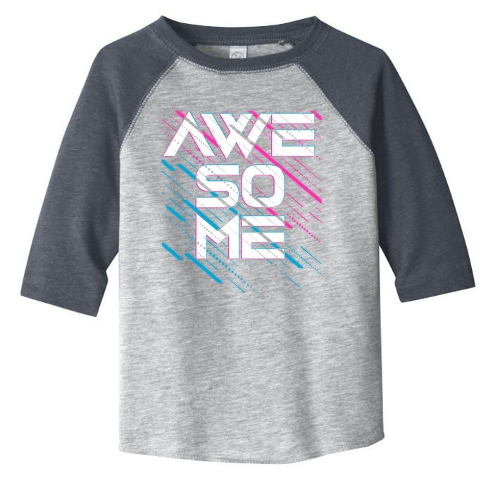 Cool Retro 80's Eighties Pattern Awesome Toddler Fine Jersey T-Shirt