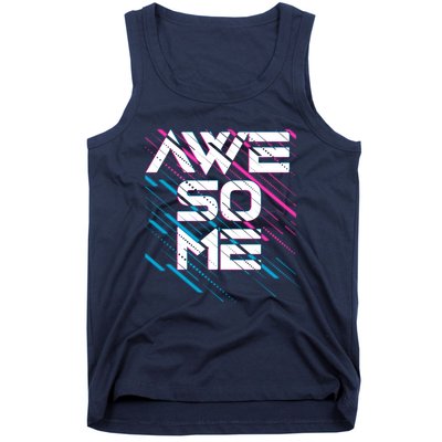 Cool Retro 80's Eighties Pattern Awesome Tank Top