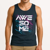 Cool Retro 80's Eighties Pattern Awesome Tank Top