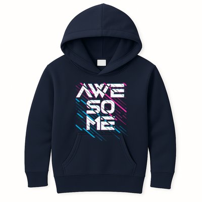 Cool Retro 80's Eighties Pattern Awesome Kids Hoodie