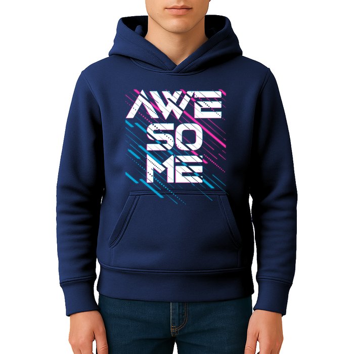Cool Retro 80's Eighties Pattern Awesome Kids Hoodie