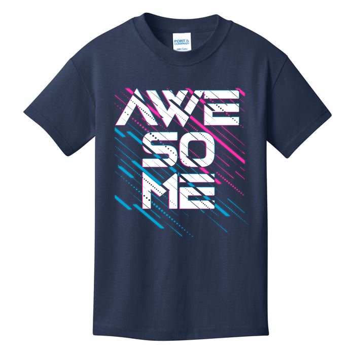 Cool Retro 80's Eighties Pattern Awesome Kids T-Shirt
