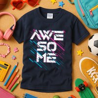 Cool Retro 80's Eighties Pattern Awesome Kids T-Shirt