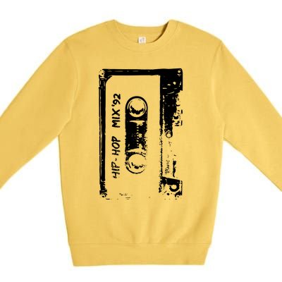 Cassette Retro 90s Style Premium Crewneck Sweatshirt