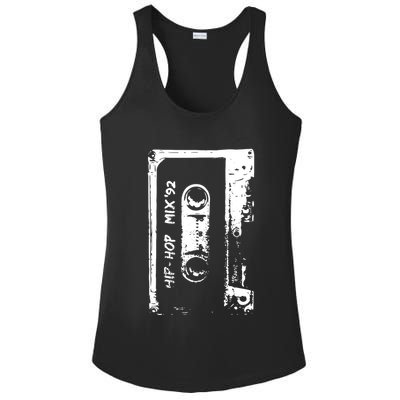 Cassette Retro 90s Style Ladies PosiCharge Competitor Racerback Tank