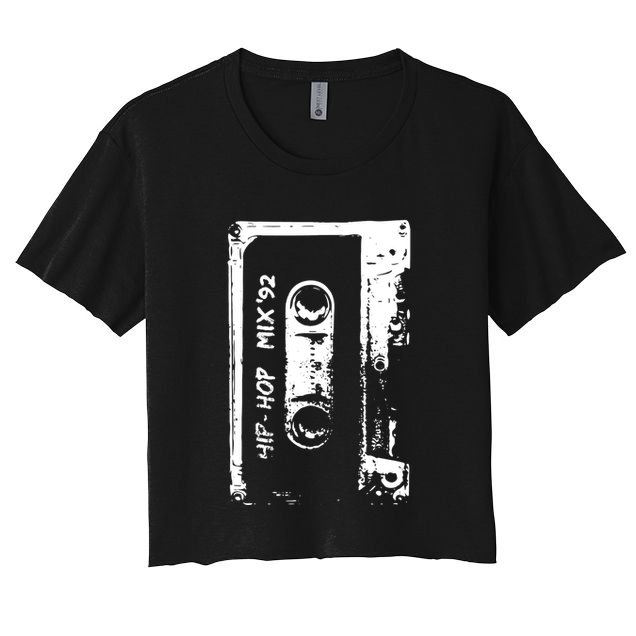 Cassette Retro 90s Style Crop Top