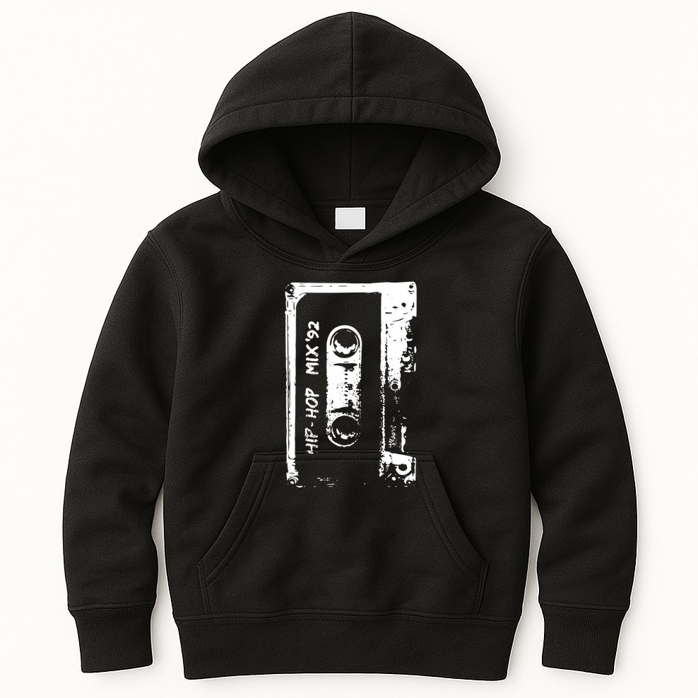 Cassette Retro 90s Style Kids Hoodie