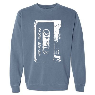 Cassette Retro 90s Style Garment-Dyed Sweatshirt