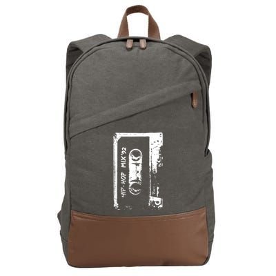 Cassette Retro 90s Style Cotton Canvas Backpack
