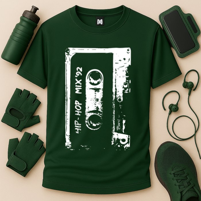 Cassette Retro 90s Style Performance Shirt