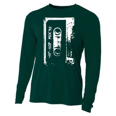 Cassette Retro 90s Style Cooling Performance Long Sleeve Crew